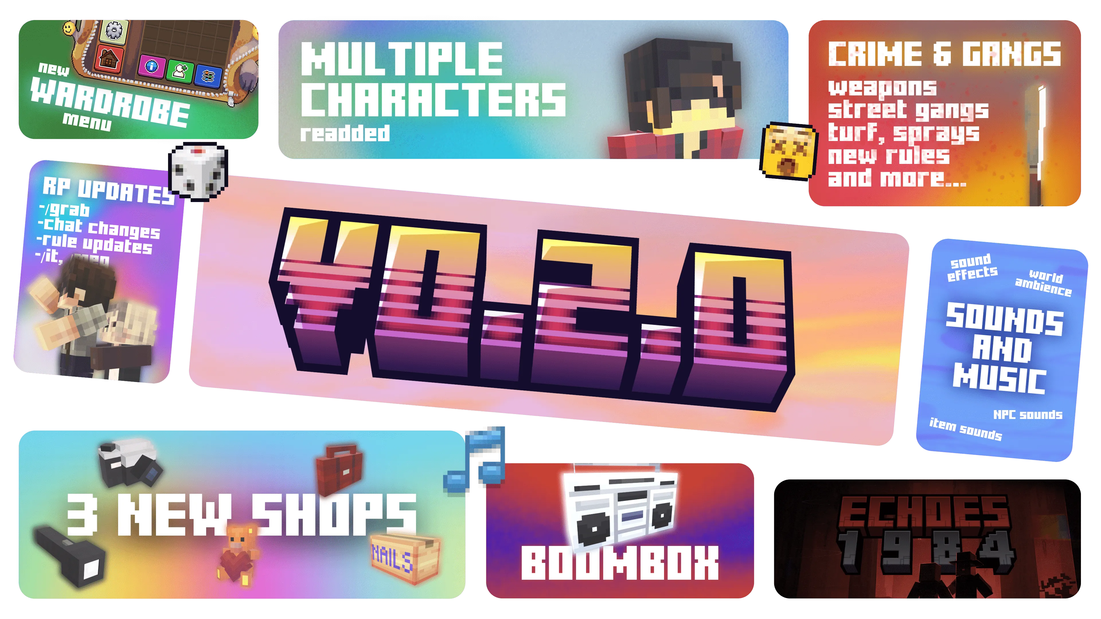 Update | Characters, Shops & More